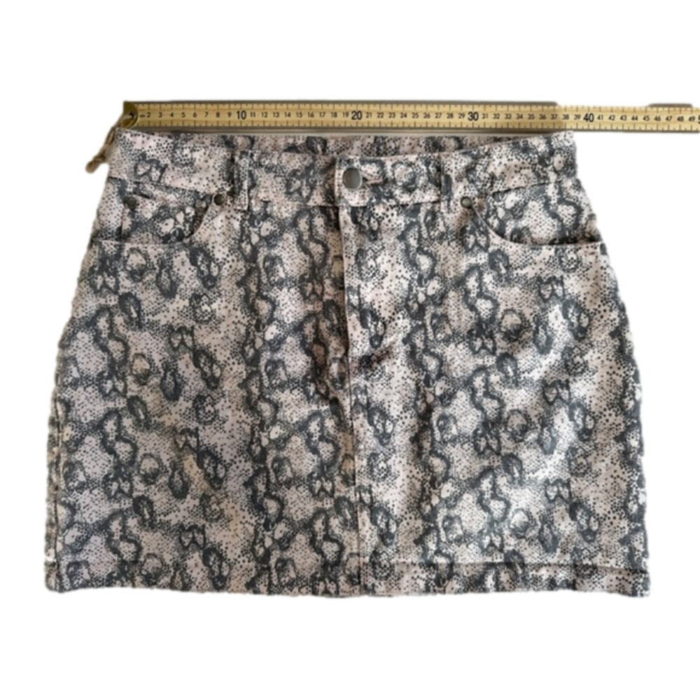 Design Lab Denim Mini Skirt Distressed size M